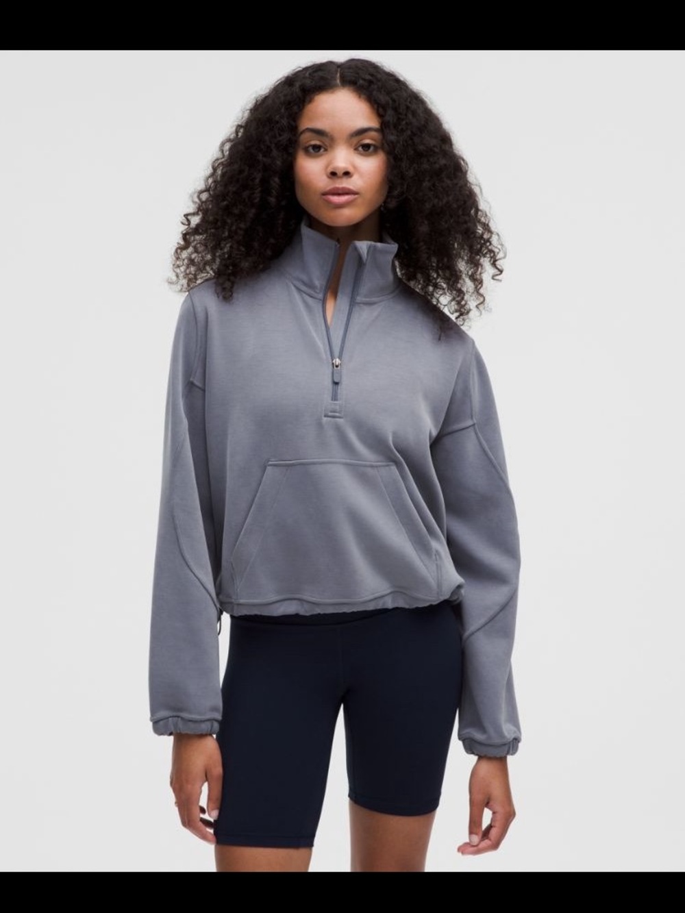 Lululemon soft stream 1/2 zip funnel